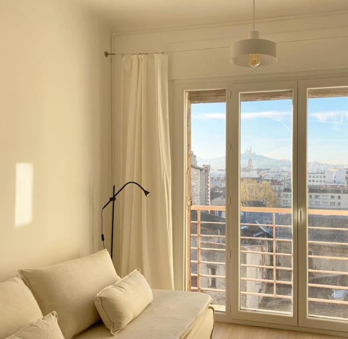 Vue Mer Et Et Notre Dame Centre Ville Avec Balcon Et Parking مارسيليا المظهر الخارجي الصورة